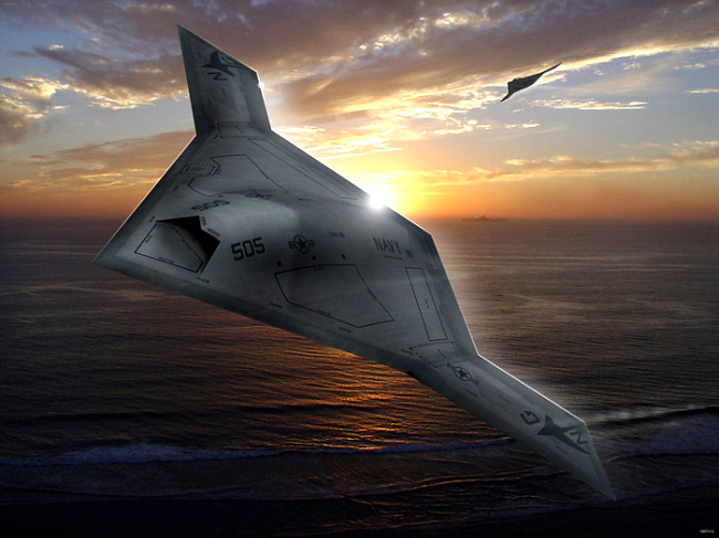 Американский беспилотник X-47B